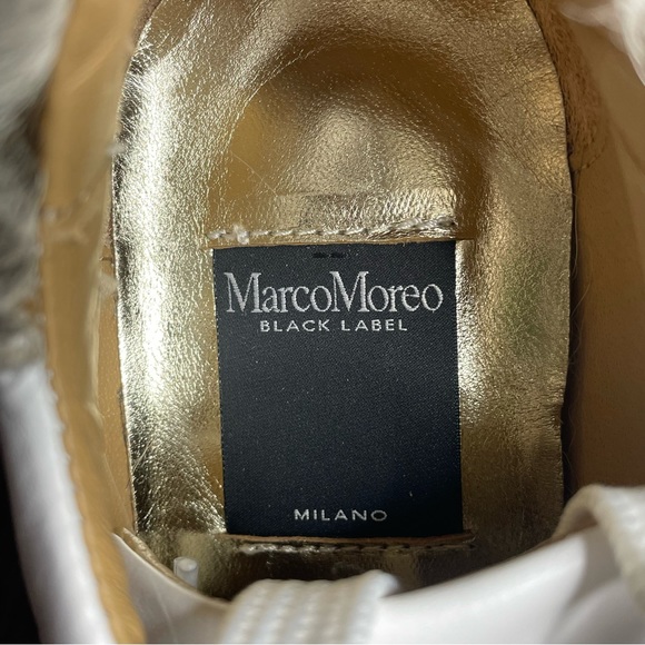 Marco Moreo White Leather Chunky Platform Sneakers Size 6 - Picture 7 of 11